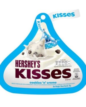 Hershey kisses choclate (cookies n cream flavour/ creamy milk almonds flavour)