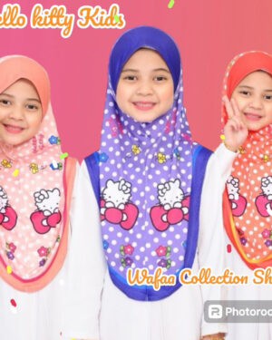 Hello kitty kids ready hijab